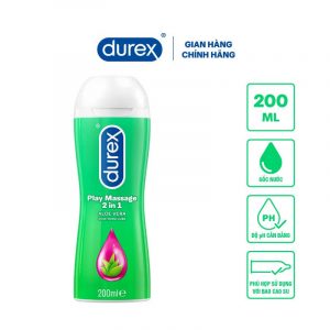 Gel Bôi Trơn Durex Play Massage 2 in 1 Chính Hãng 200ml