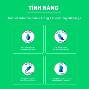 Gel Bôi Trơn Durex Play Massage 2 in 1 Chính Hãng 200ml