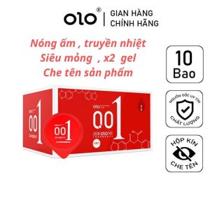 Bao Cao Su Siêu Mỏng Olo 0.01mm tăng gấp đôi lượng gel