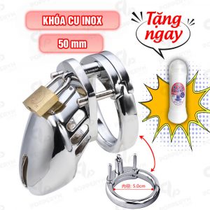 Khóa Dương Vật Inox Loại Ngắn Size 50mm