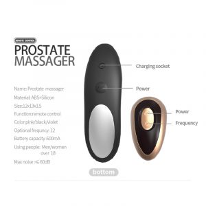 Plug massage hậu môn điều khiển remote tặng gel tinh trùng